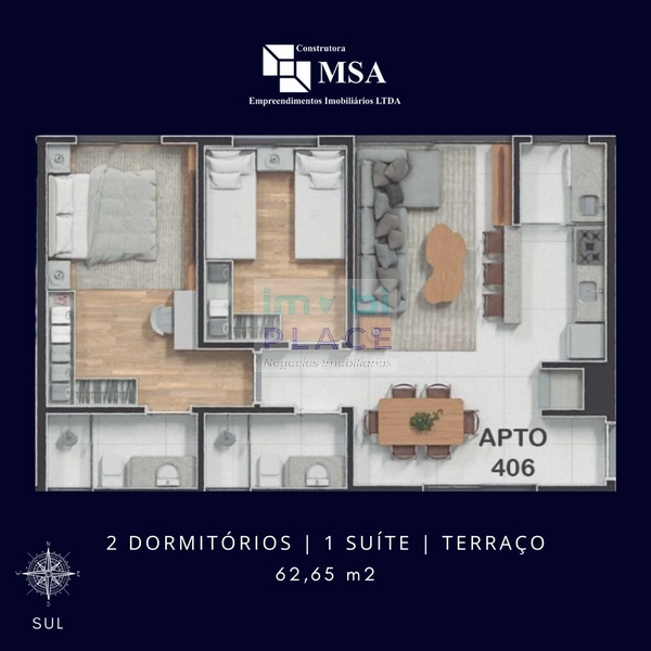 Apto 2 Dorms. c/ Suíte - Cond. Sence, Tramandaí - Próximo à Praia: 1ª foto da galeria de imagens do imóvel