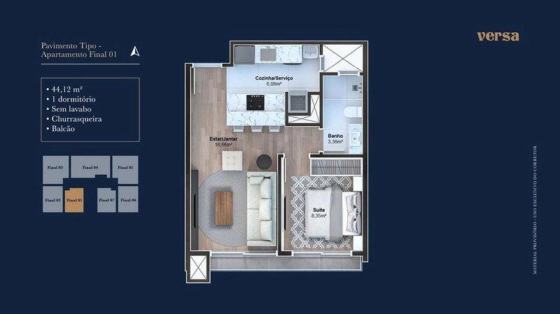 Versa Gramado – Sofisticação, tecnologia e localização privilegiada: 10ª foto da galeria de imagens do imóvel