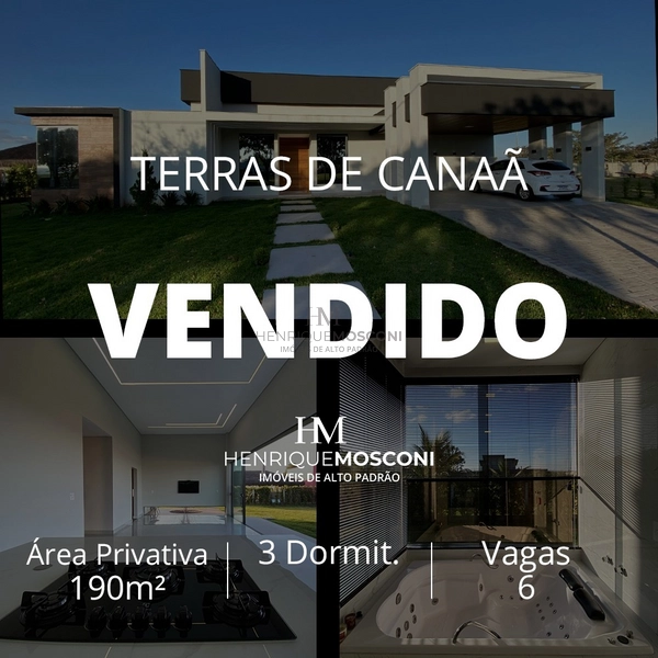 Casa térrea à venda no Condomínio Terras de Canaã: 1ª foto da galeria de imagens do imóvel