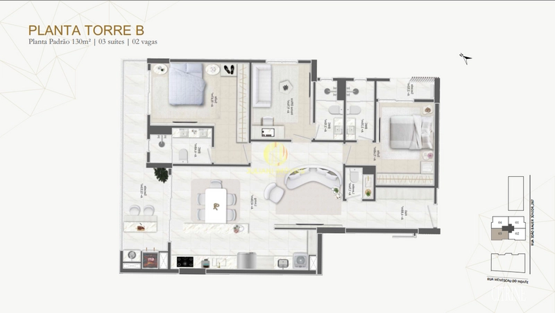 Apartamento na planta na Praia de Cabeçudas: 3ª foto da galeria de imagens do imóvel