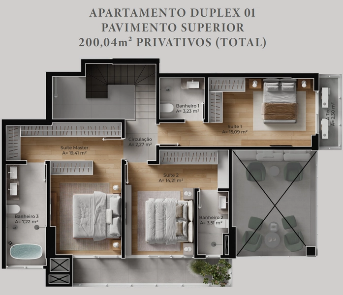 Duplex no Ed. Volo Riviera em Itajaí: 1ª foto da galeria de imagens do imóvel