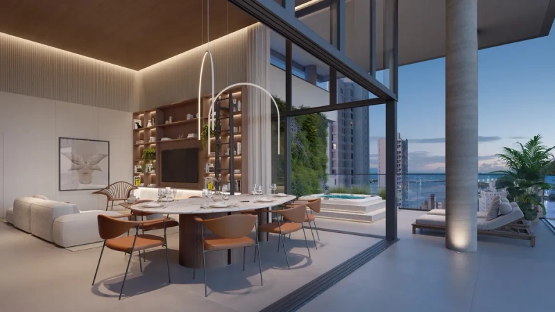 Duplex no Ed. Volo Riviera em Itajaí: 6ª foto da galeria de imagens do imóvel