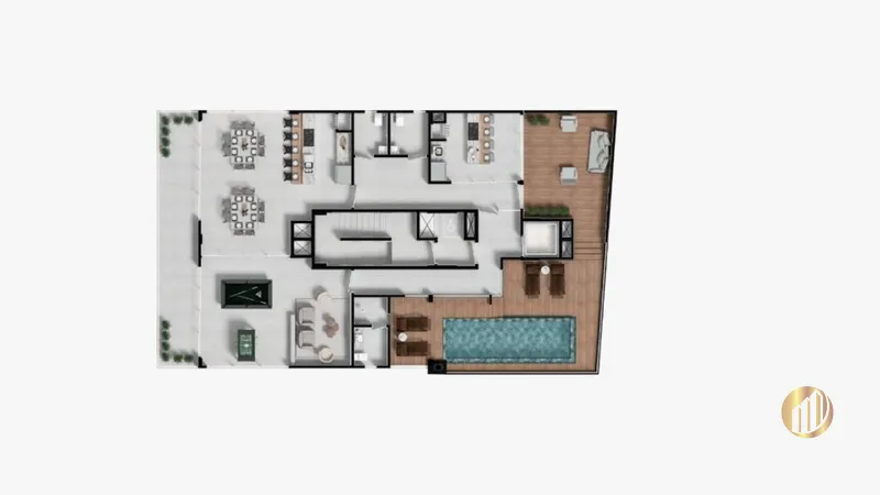Apartamento na Praia Brava no Ed. Dusseldorf: 9ª foto da galeria de imagens do imóvel