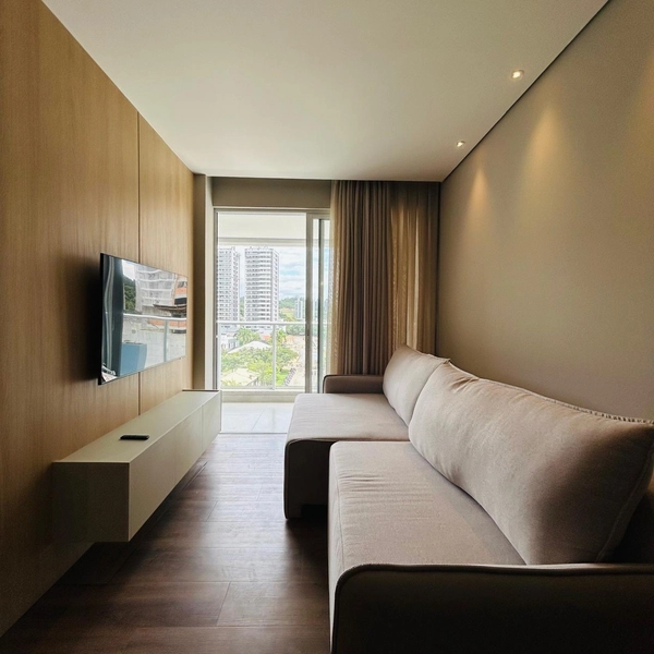 Apartamento no Ed. Duo na Praia Brava: 1ª foto da galeria de imagens do imóvel