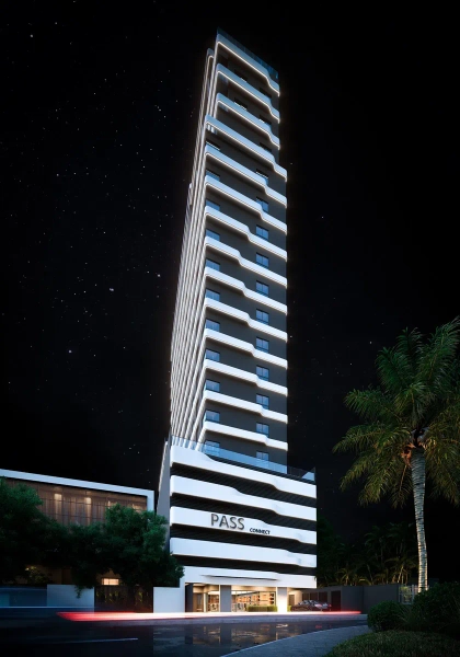 Apartamento 1 dormitório no centro de Itajaí no Ed. Pass Conect: 3ª foto da galeria de imagens do imóvel