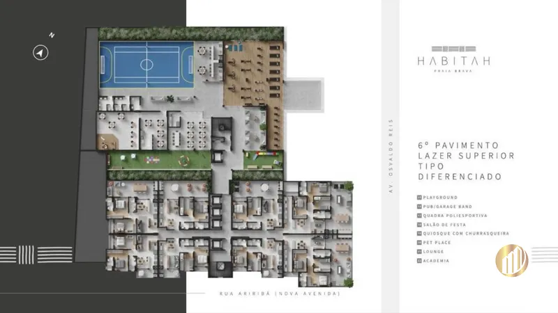 Edifício Habitat Praia Brava: 16ª foto da galeria de imagens do imóvel