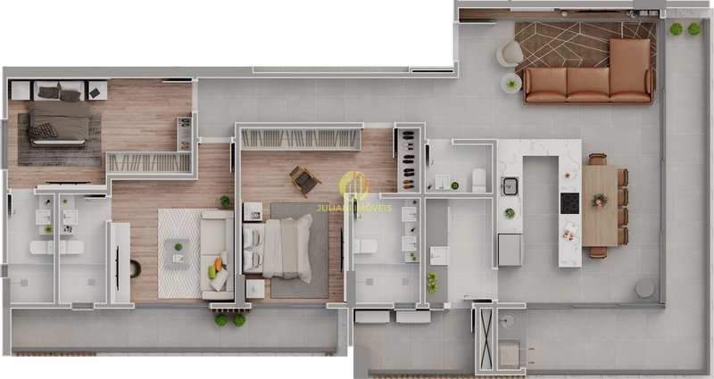 Apartamento no Ed. Brava Aikon: 1ª foto da galeria de imagens do imóvel