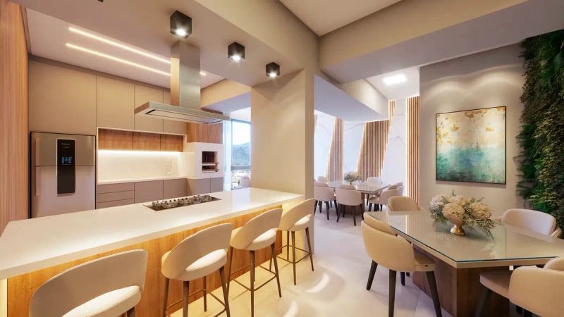 Apartamento no Edifício Melbourne em balneário Piçarras: 2ª foto da galeria de imagens do imóvel