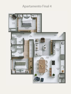 Positano Residencial | Clarus| Praia Brava Itajaí: 16ª foto da galeria de imagens do imóvel