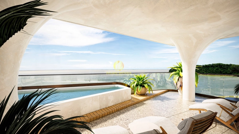 PentHouse frente mar Ed. Oceean na Praia  Cabeçudas: 1ª foto da galeria de imagens do imóvel