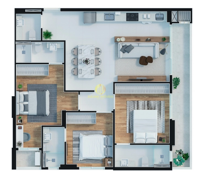 Apartamento à venda no Sky Brava – 3 suítes na planta | Praia Brava: 2ª foto da galeria de imagens do imóvel