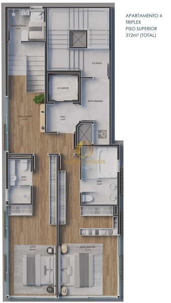 Penthouse Ed. Oyster na Praia Brava: 7ª foto da galeria de imagens do imóvel