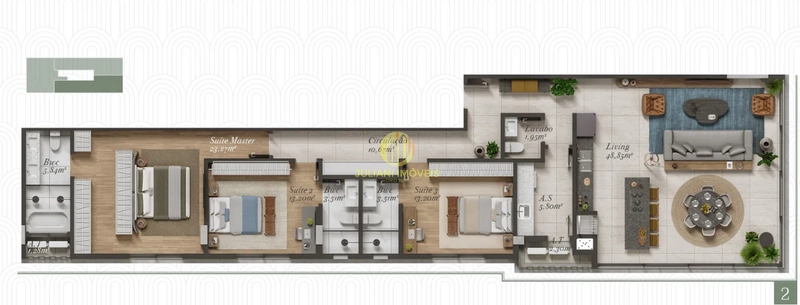 Apartamento no Ed. Marbella na Praia Brava: 1ª foto da galeria de imagens do imóvel