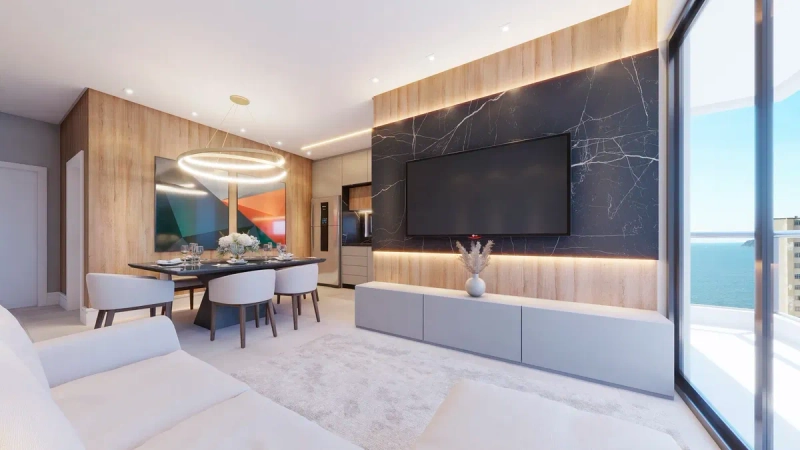Apartamento no Edifício Melbourne em balneário Piçarras: 2ª foto da galeria de imagens do imóvel
