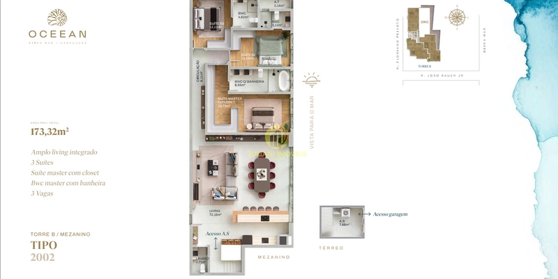 Apartamento no Ed. Oceean na Praia  Cabeçudas: 11ª foto da galeria de imagens do imóvel