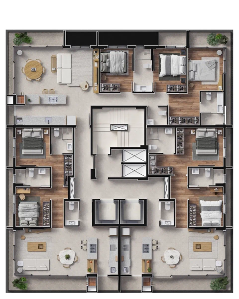 Apartamento 2 quartos no Ed. Moradas Atalaia em Itajaí: 1ª foto da galeria de imagens do imóvel