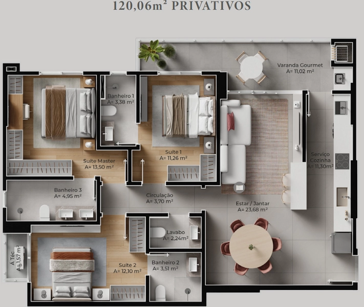 Apartamento no Ed. Volo Riviera em Itajaí: 18ª foto da galeria de imagens do imóvel