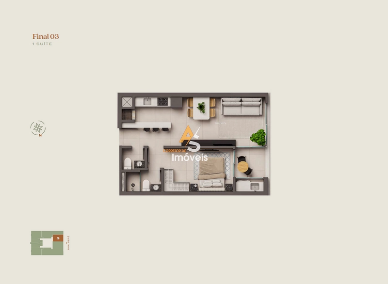 RES. BARCELONA EM LANÇAMENTO - C/ ENTRADA E SALDO EM 60X: 39ª foto da galeria de imagens do imóvel