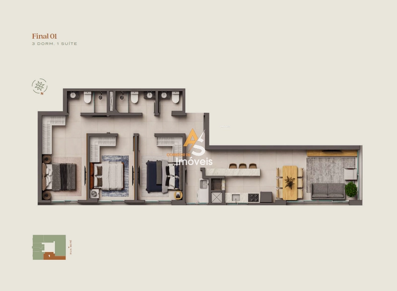 RES. BARCELONA EM LANÇAMENTO - C/ ENTRADA E SALDO EM 60X: 37ª foto da galeria de imagens do imóvel