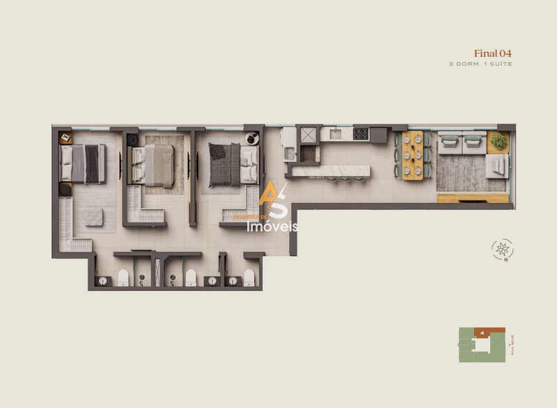 RES. BARCELONA EM LANÇAMENTO - C/ ENTRADA E SALDO EM 60X: 40ª foto da galeria de imagens do imóvel