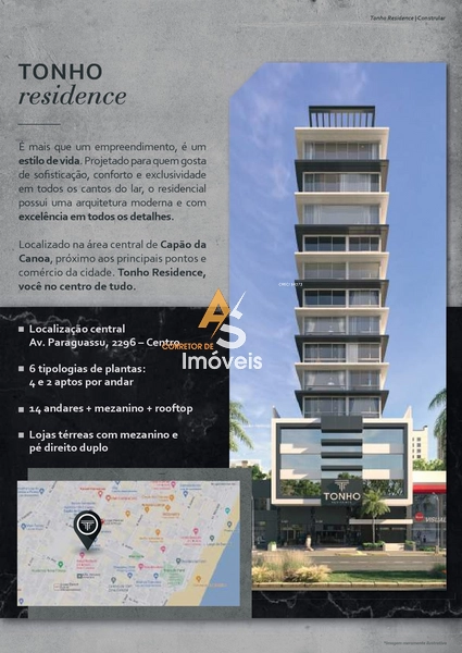 APARTAMENTO DE 1 DORMITÓRIO NOVO EM CAPÃO DA CANOA!!!: 2ª foto da galeria de imagens do imóvel