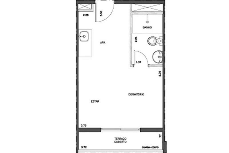 Apartamento ao lado do metrô 1 dormitório em Pinheiros: 10ª foto da galeria de imagens do imóvel