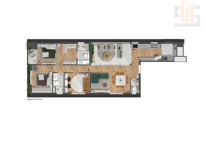 Apartamento 3 dormitórios, próximo ao Metrô Oscar Freire: 27ª foto da galeria de imagens do imóvel