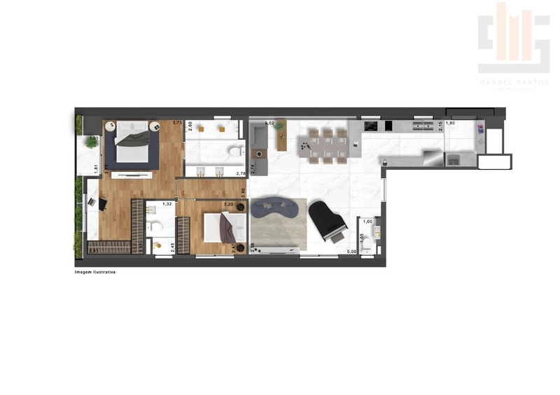 Apartamento 3 dormitórios, próximo ao Metrô Oscar Freire: 25ª foto da galeria de imagens do imóvel
