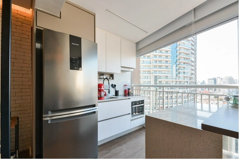 Apartamento 1 dormitório decorado 1 vaga em Pinheiros: 7ª foto da galeria de imagens do imóvel