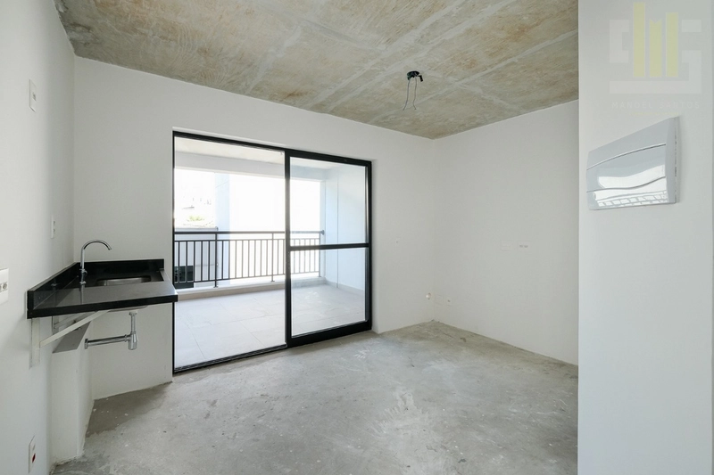 Apartamento studio 1 dormitório, novo com varanda no Bom Retiro: 4ª foto da galeria de imagens do imóvel