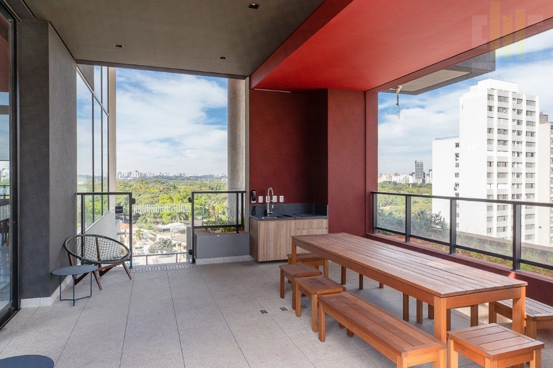 Apartamento em 1 dormitório em Pinheiros, varanda com linda vista: 48ª foto da galeria de imagens do imóvel