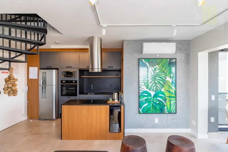 Apartamento em 1 dormitório em Pinheiros, varanda com linda vista: 3ª foto da galeria de imagens do imóvel