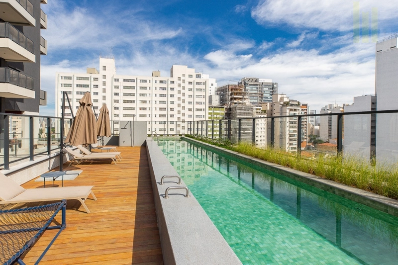 Apartamento em 1 dormitório em Pinheiros, varanda com linda vista: 47ª foto da galeria de imagens do imóvel