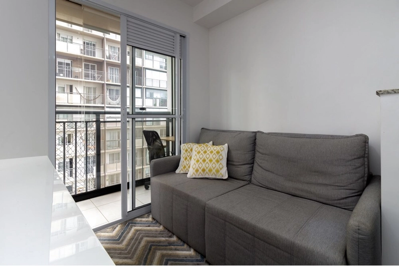 Apartamento tipo studio Semimobiliado na Vila Romana: 3ª foto da galeria de imagens do imóvel
