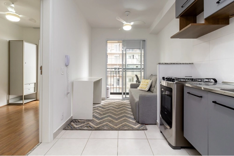 Apartamento tipo studio Semimobiliado na Vila Romana: 1ª foto da galeria de imagens do imóvel