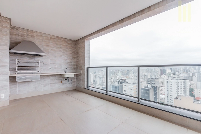 Apartamento em Higienópolis com varanda e churrasqueira: 5ª foto da galeria de imagens do imóvel
