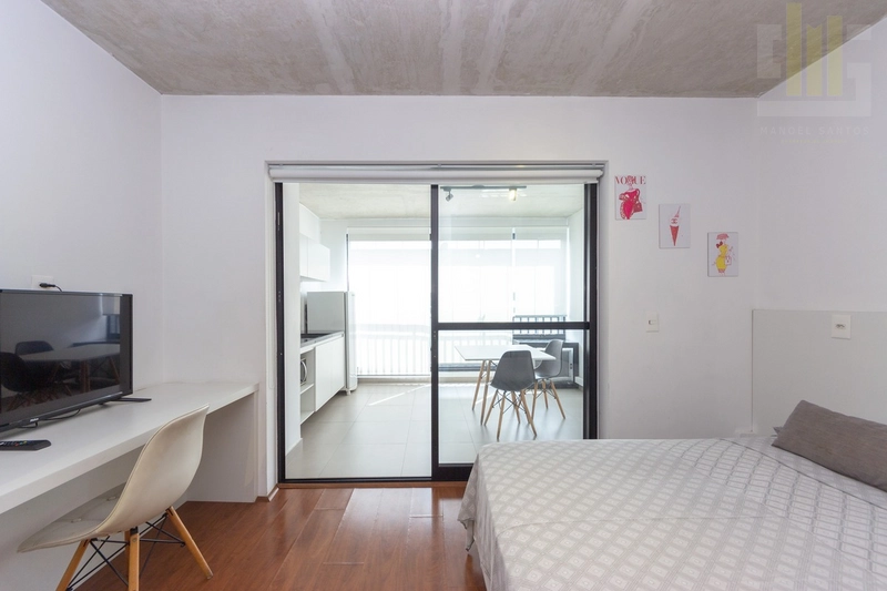 Apartamento studio no Bom Retiro, novo com varanda, vaga e lazer: 1ª foto da galeria de imagens do imóvel