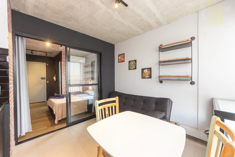 Apartamento studio no Bom Retiro, novo com varanda e lazer: 4ª foto da galeria de imagens do imóvel