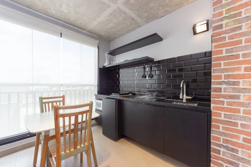 Apartamento studio no Bom Retiro, novo com varanda e lazer: 9ª foto da galeria de imagens do imóvel