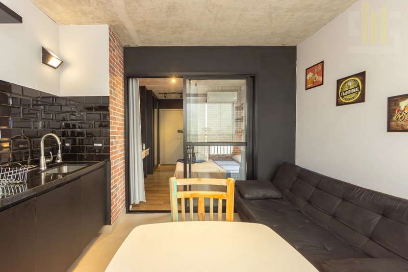 Apartamento studio no Bom Retiro, novo com varanda e lazer: 10ª foto da galeria de imagens do imóvel