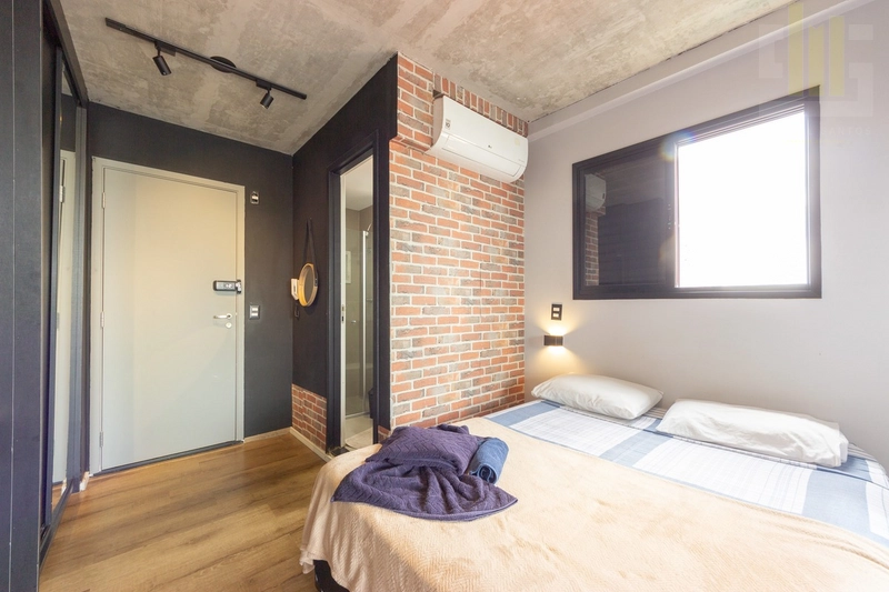 Apartamento studio no Bom Retiro, novo com varanda e lazer: 3ª foto da galeria de imagens do imóvel