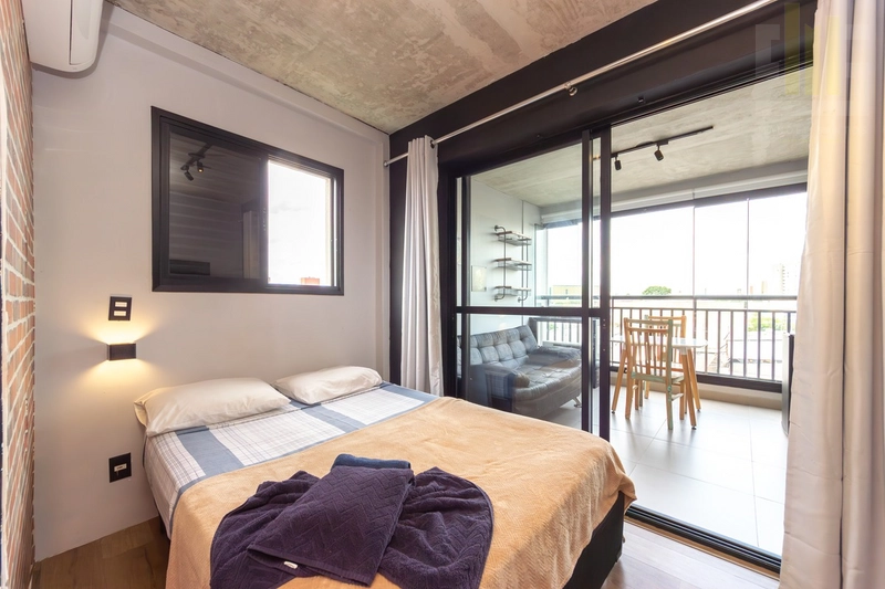 Apartamento studio no Bom Retiro, novo com varanda e lazer: 7ª foto da galeria de imagens do imóvel