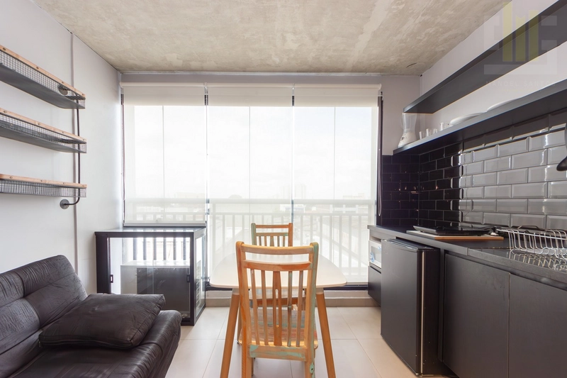 Apartamento studio no Bom Retiro, novo com varanda e lazer: 8ª foto da galeria de imagens do imóvel
