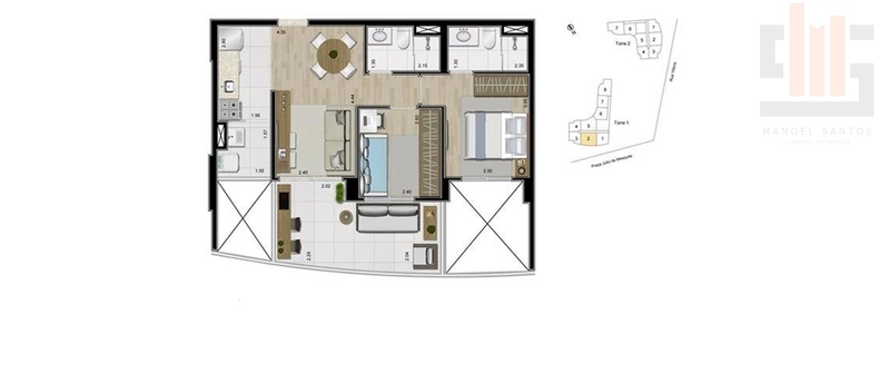 Apartamento 1 dormitório a 500m do metrô: 20ª foto da galeria de imagens do imóvel