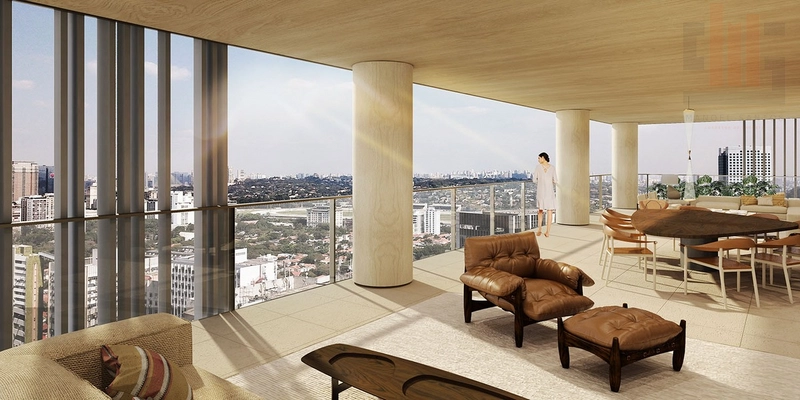 Apartamento alto padrão com serviços de Restaurante e Hotelaria: 1ª foto da galeria de imagens do imóvel