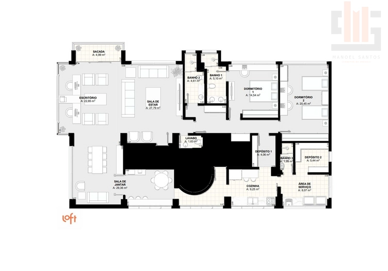 Apartamento em Higienópolis, reformado, com varanda.: 24ª foto da galeria de imagens do imóvel