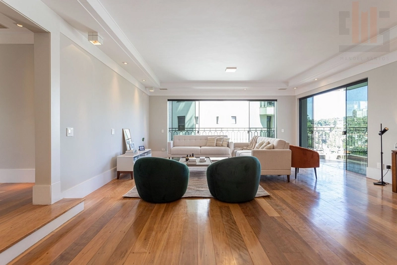 Apartamento em Higienópolis 3 suítes, 4 vagas com varanda: 2ª foto da galeria de imagens do imóvel