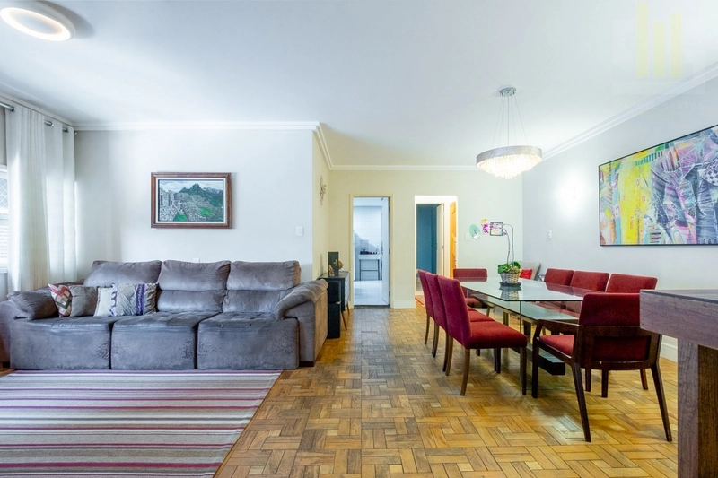 Apartamento com janelões em Higienópolis, 3 dormitórios 1 vga: 2ª foto da galeria de imagens do imóvel