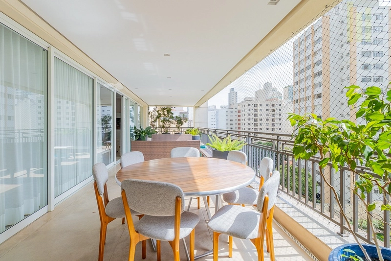 Apartamento 4 suítes 5 vagas em Higienópolis novo com varanda: 8ª foto da galeria de imagens do imóvel