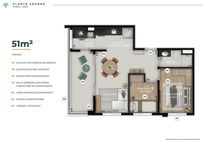 Apartamento 2 dormitorios no bom retiro 51 metros: 1ª foto da galeria de imagens do imóvel